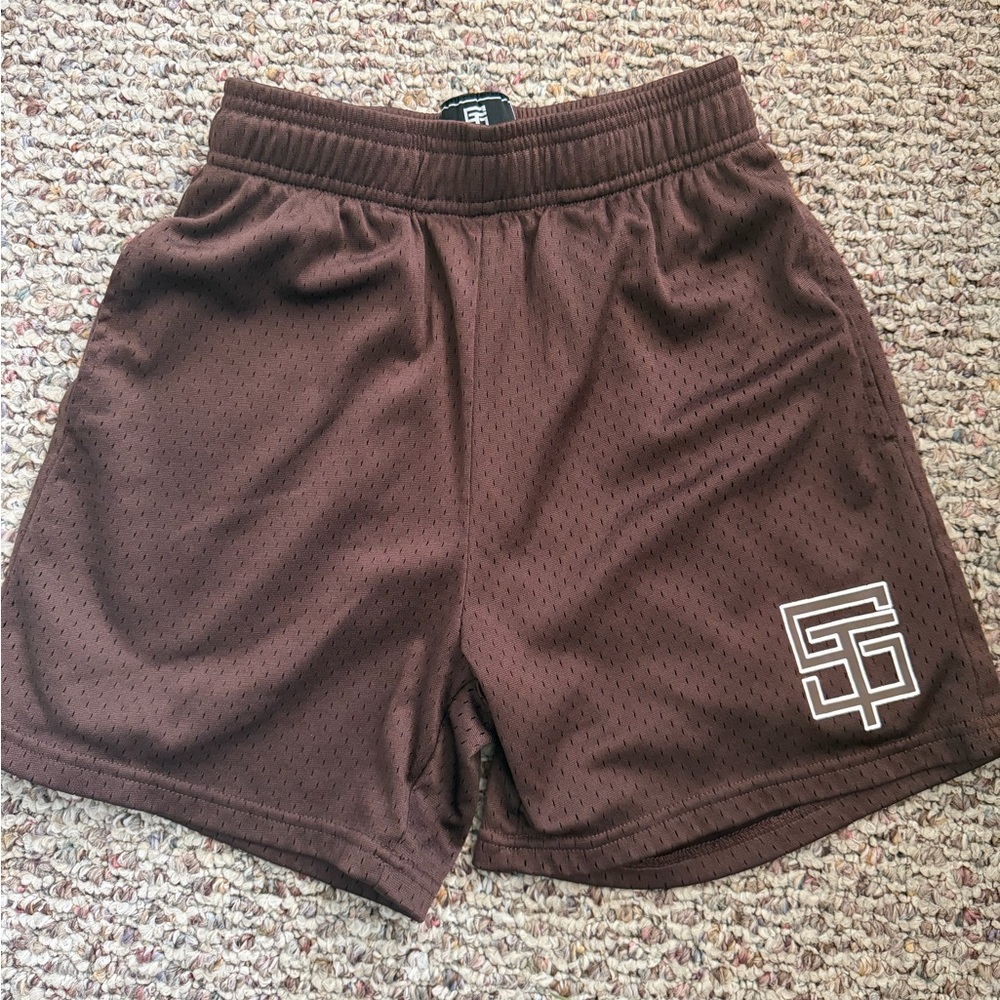 Brown Women's Athletic Shorts by Streak Threads